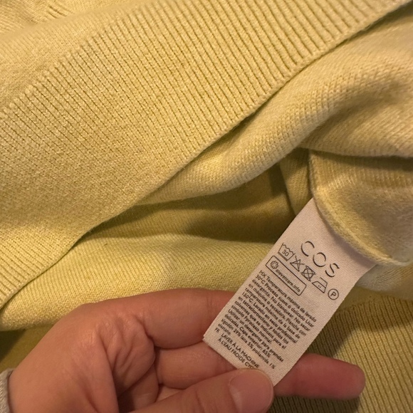 Men COS Light Yellow/Lime Knitwear - Picture 5 of 11
